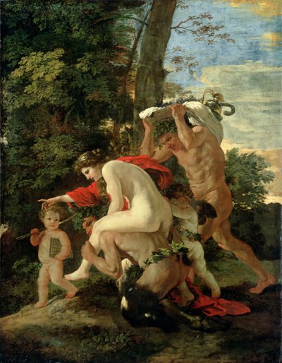 Bacchanalian Scene by Nicolas Poussin